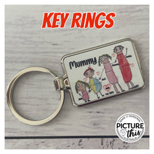 Load image into Gallery viewer, Rectangle Keyrings